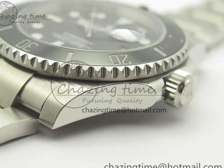 116610 And Best Edition Bracelet Case Submariner 904L SA3135 LN Ceramic Black 1:1 SS DJF 0424